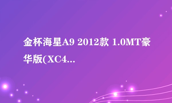 金杯海星A9 2012款 1.0MT豪华版(XC4F18-F)