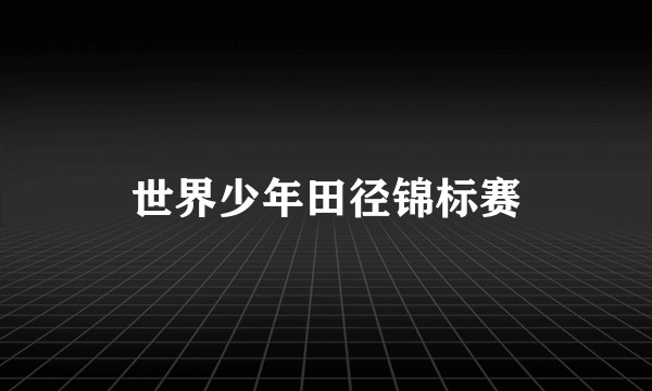世界少年田径锦标赛