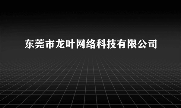 东莞市龙叶网络科技有限公司