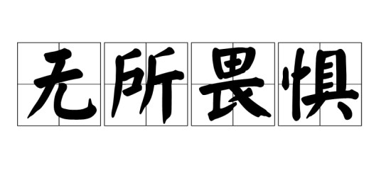 无所畏惧(汉语成语)