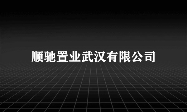 顺驰置业武汉有限公司