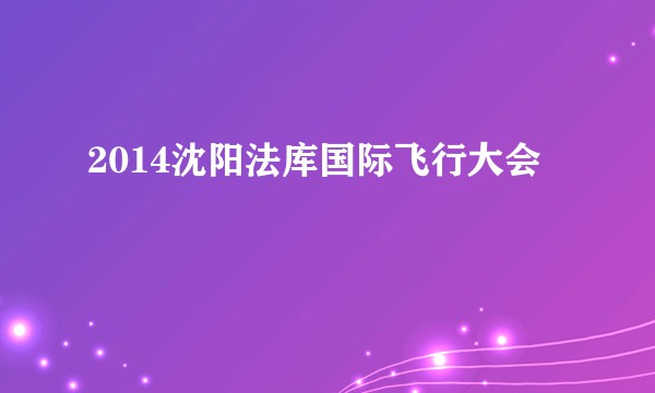 2014沈阳法库国际飞行大会
