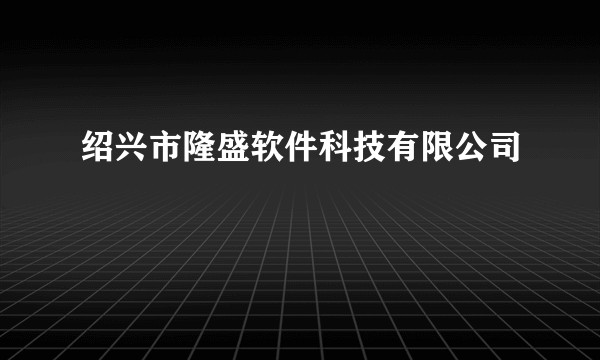 绍兴市隆盛软件科技有限公司