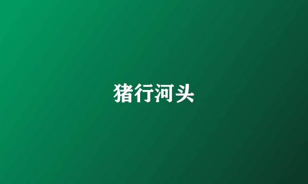 猪行河头