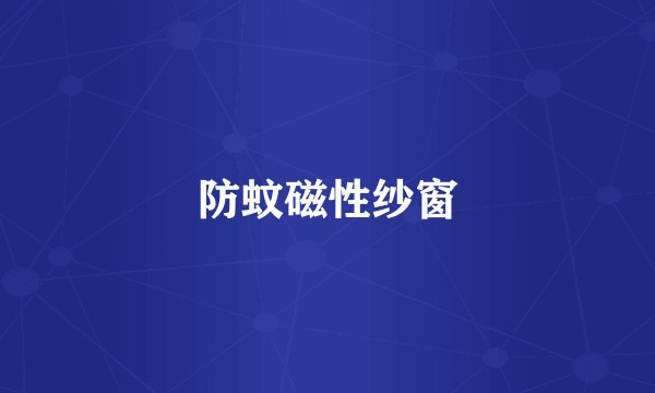 防蚊磁性纱窗