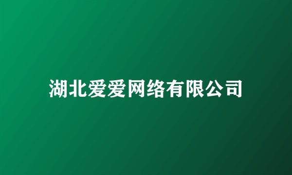 湖北爱爱网络有限公司