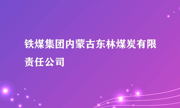 铁煤集团内蒙古东林煤炭有限责任公司