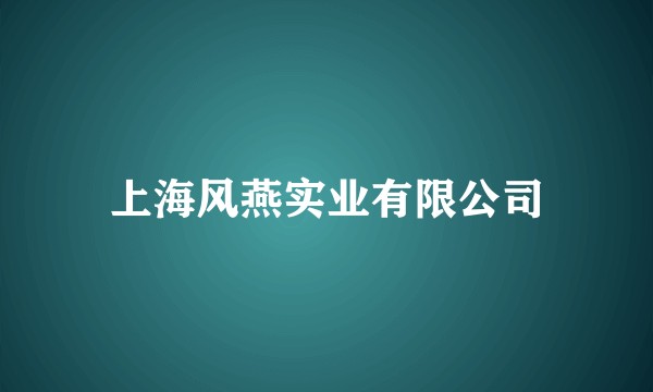 上海风燕实业有限公司