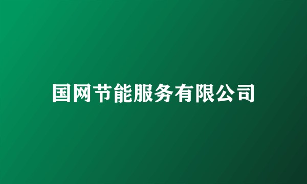 国网节能服务有限公司