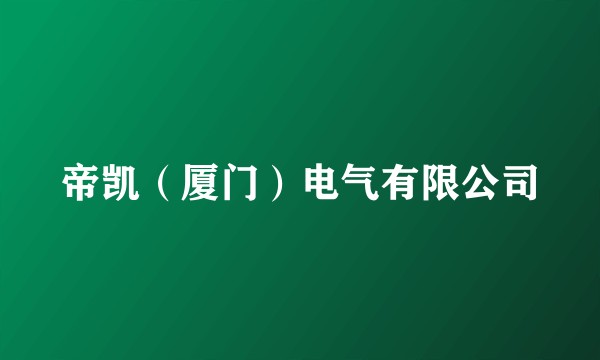 帝凯(厦门)电气有限公司