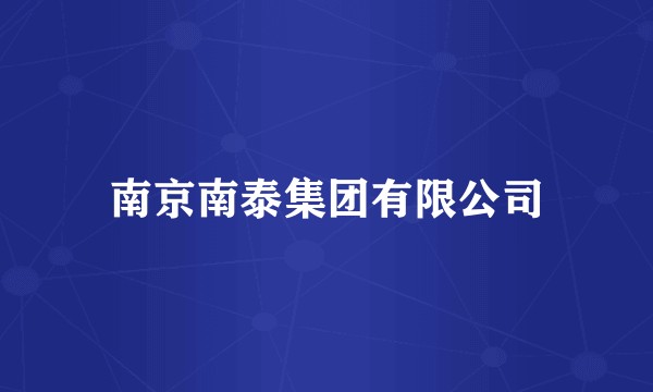 南京南泰集团有限公司