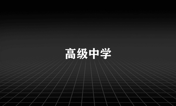 高级中学