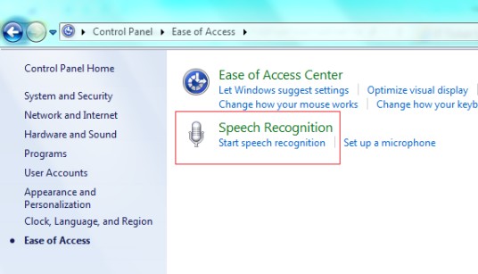 windows7语音识别功能