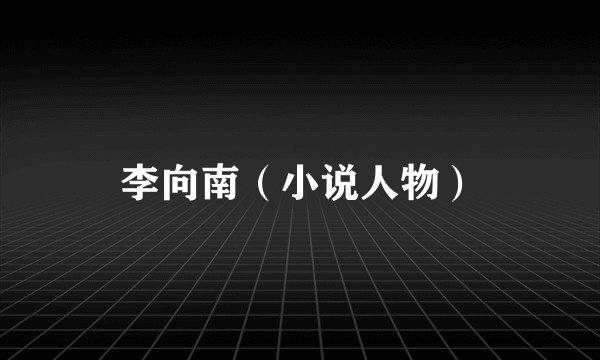 李向南（小说人物）