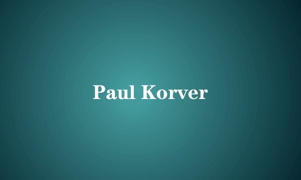 Paul Korver