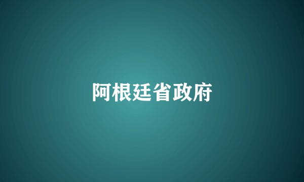 阿根廷省政府