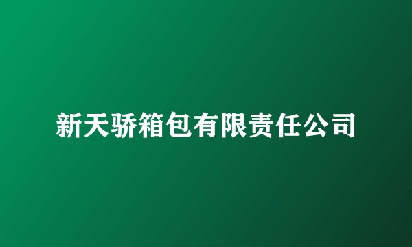 新天骄箱包有限责任公司