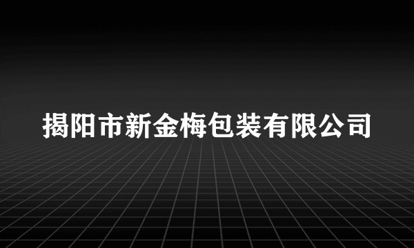揭阳市新金梅包装有限公司