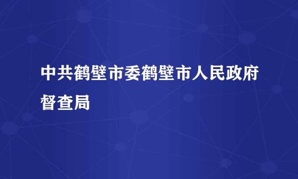 中共鹤壁市委鹤壁市人民政府督查局