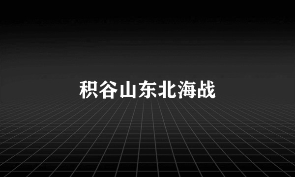 积谷山东北海战