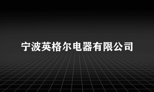 宁波英格尔电器有限公司