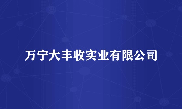 万宁大丰收实业有限公司