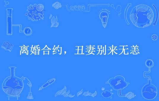 离婚合约,丑妻别来无恙