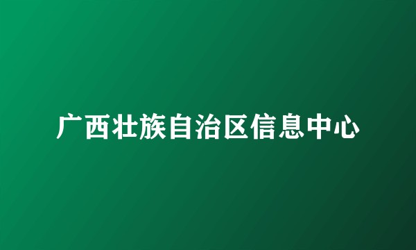 广西壮族自治区信息中心