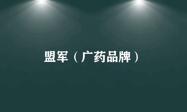 盟军(广药品牌)