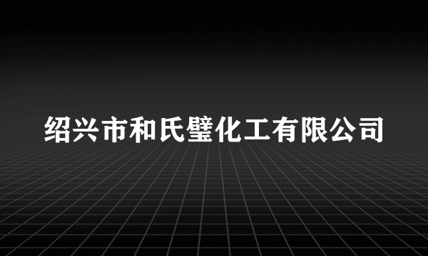 绍兴市和氏璧化工有限公司