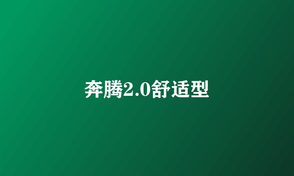 奔腾2.0舒适型