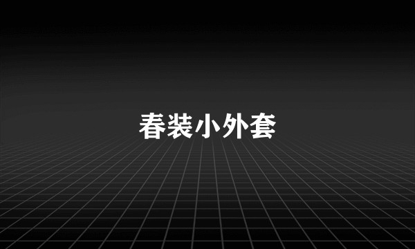 春装小外套