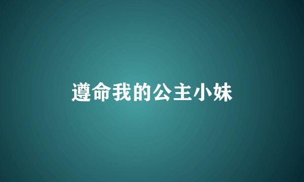 遵命我的公主小妹