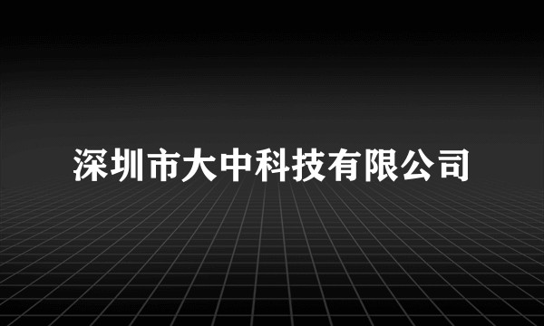 深圳市大中科技有限公司