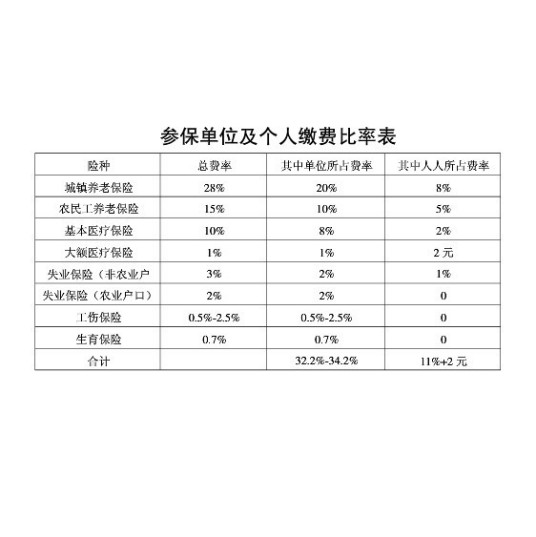 养老保险标准