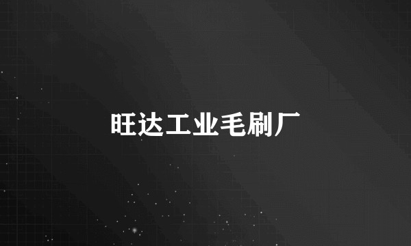 旺达工业毛刷厂