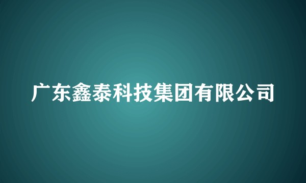 广东鑫泰科技集团有限公司