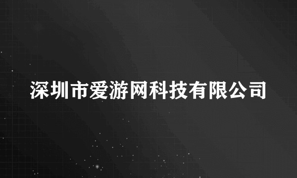 深圳市爱游网科技有限公司