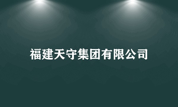 福建天守集团有限公司