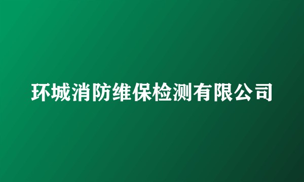 环城消防维保检测有限公司