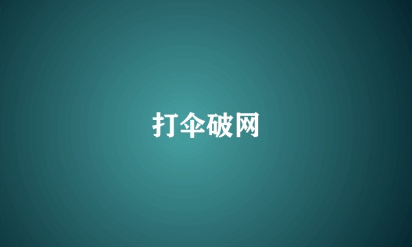 打伞破网