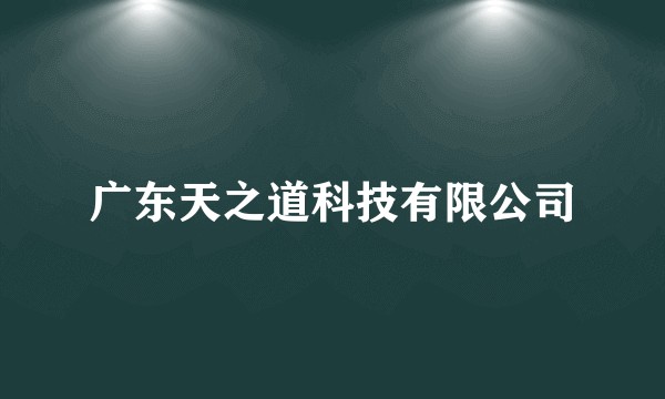 广东天之道科技有限公司