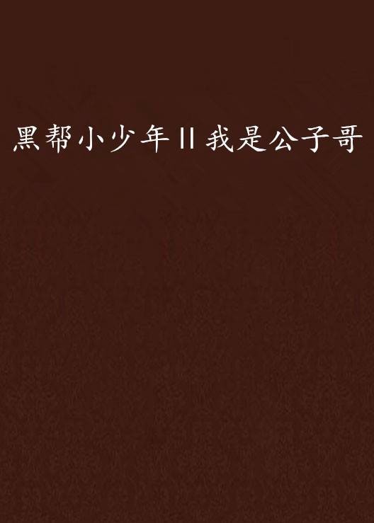 黑帮小少年Ⅱ我是公子哥