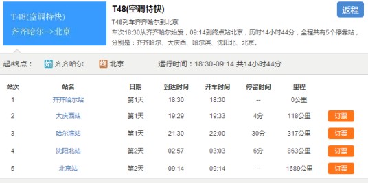 T48次列车