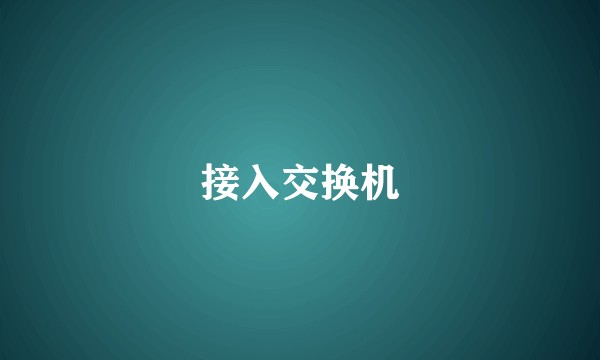 接入交换机
