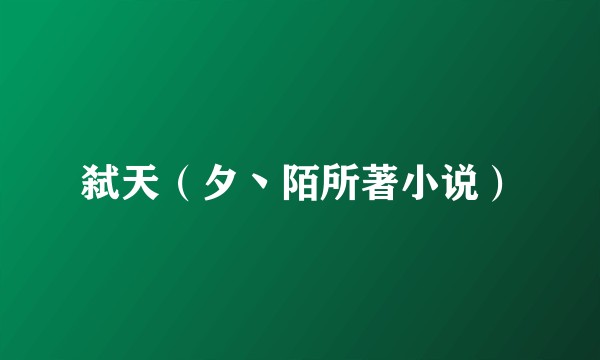 弑天（夕丶陌所著小说）