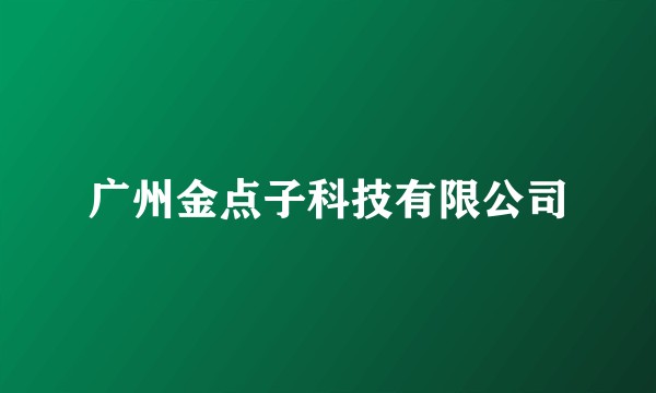 广州金点子科技有限公司