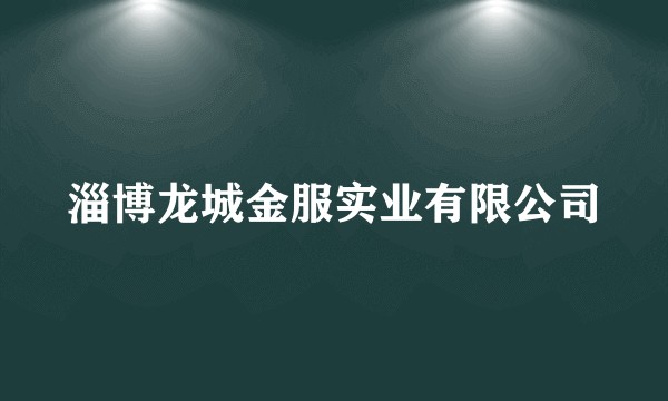 淄博龙城金服实业有限公司
