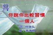 你说你比较习惯一个人(裘海正演唱的歌曲)