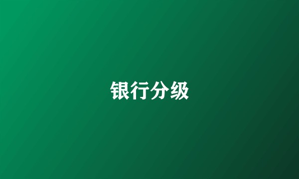 银行分级